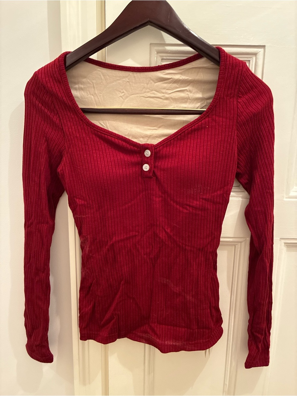 OGL Red Henley Top